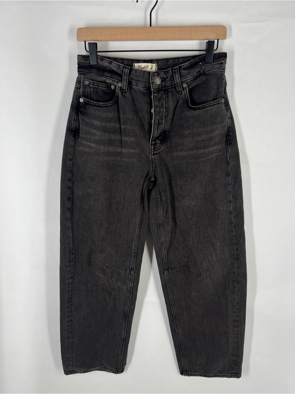 Madewell The Darted Barrel-Leg Jean Olenda Wash Size 24 - Picture 2 of 16